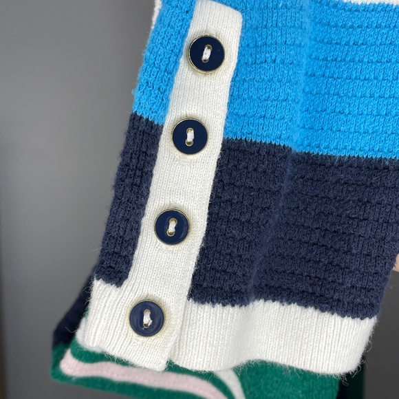 Tommy Hilfiger Lightweight Long Sleeve Sweater - Blues, Green, White Size: Large - Picture 3 of 5